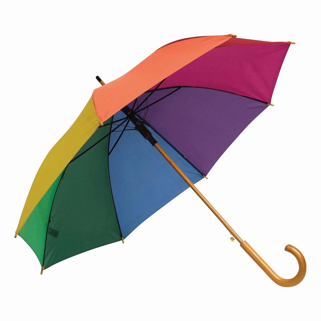 L-Merch Tango Wooden Handle Automatic Stick Umbrella