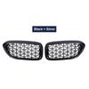 2PCS Car Racing Grill Meteor Diamond Star Style Front Kidney Grille Bumper For BMW 5 Series G30 G31 G38 520i 530i 540i 2018