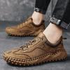 Men's Handmade Casual Leather Shoes Large Size 39-46