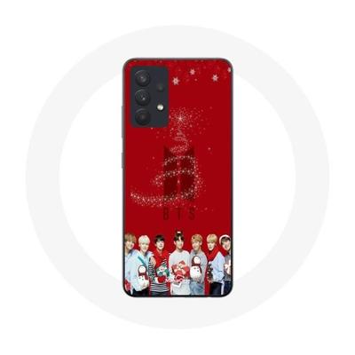 Coque Pour Samsung Galaxy A13 4G / A13 4G Lite BTS Bangtan Garçons Fond Rouge Cadeau De Noël 2023