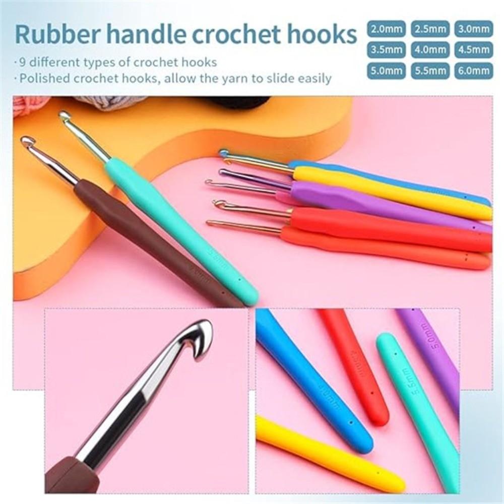 130pcs/set Weaving Accessories Complete Set Crochet Kit Sewing Tool Christmas Gifts