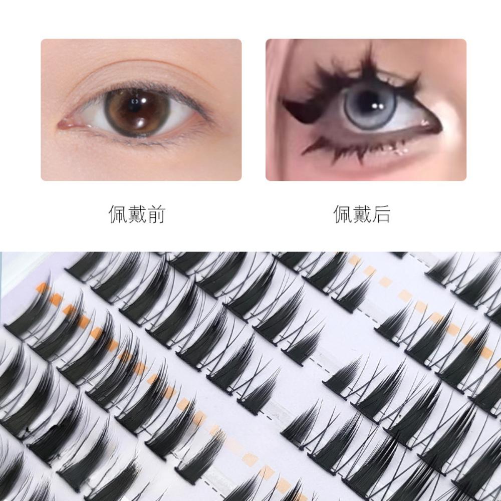 Накладные ресницы Sweetheart Devil, сегментированные фотогеничные ресницы с ощущением жизненной силы и ощущением чистого желания в стиле комиксов