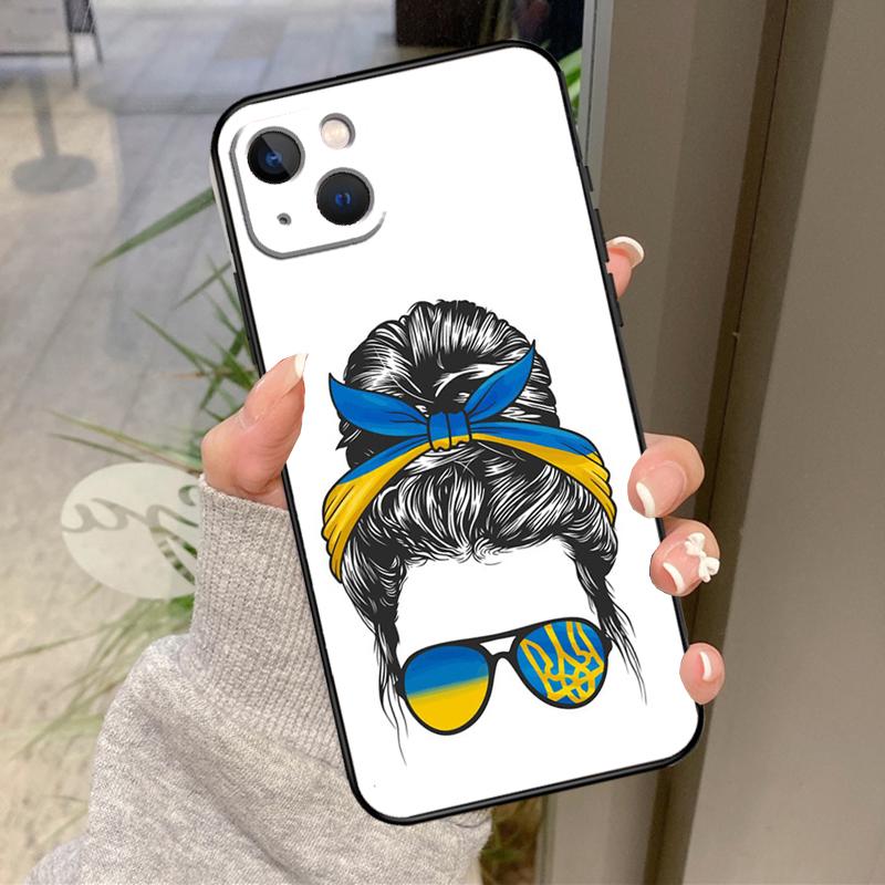 Чехол с флагом Украины для iPhone 17 Pro Max 16 14 13 12 11 15 Pro Max Plus 12 13 Mini 16e 17 Air Задняя крышка