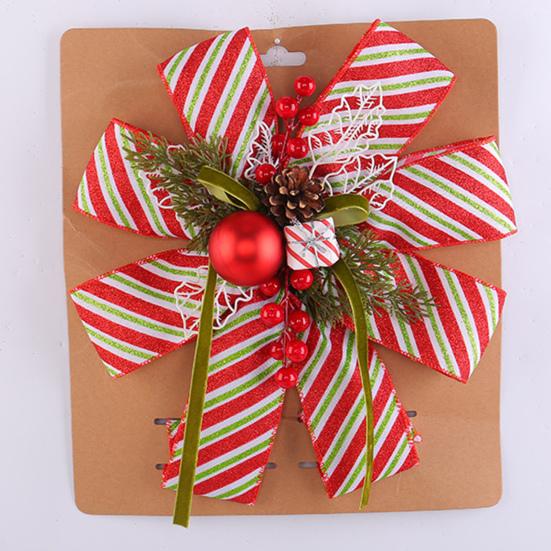 Yousheng Christmas Tree Pendant Bow Large Champagne Christmas Wreath Bow Stunning Gift Bow Knot Wedding Mother Day Decoration