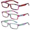 Women Portable Vintage Flowers Ultra Light Frame Reading Glasses Eyeglasses Eye Protection