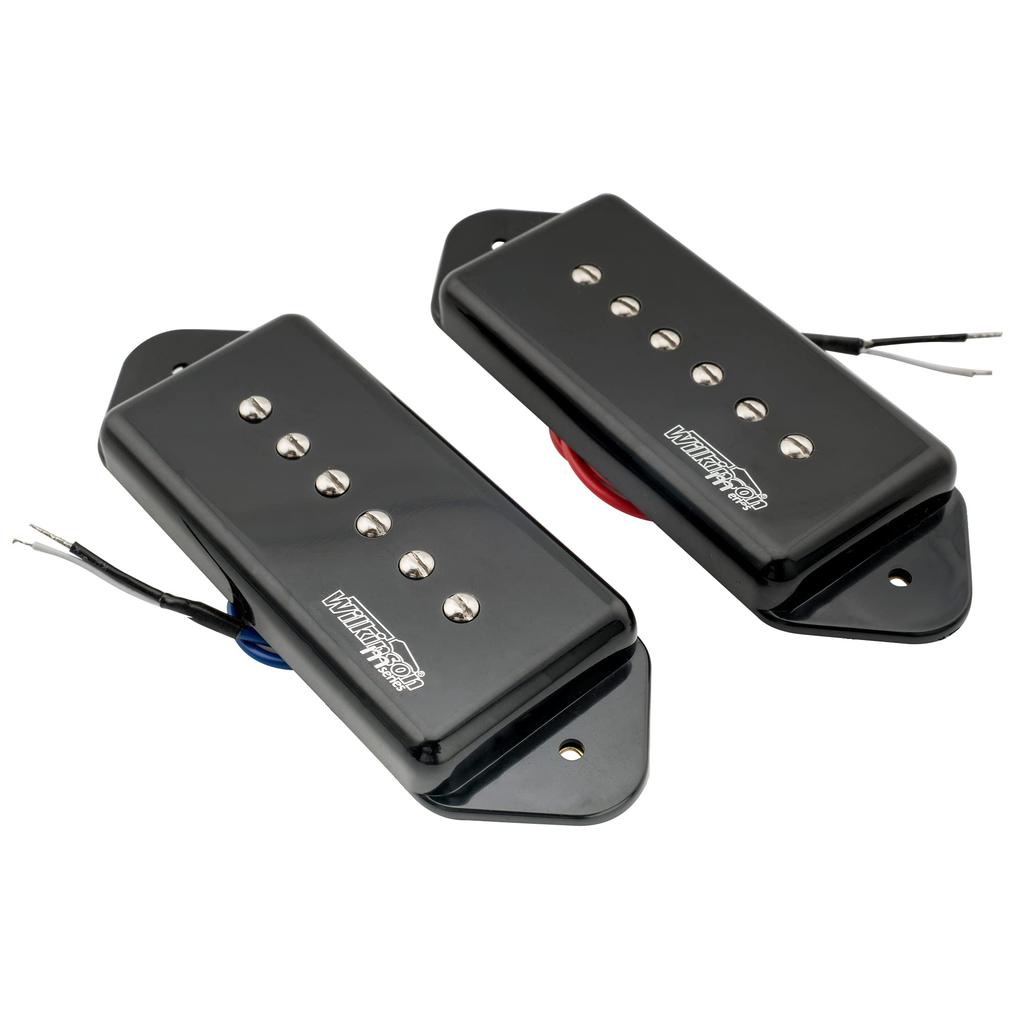 Wilkinson WO90 Ceramic P90 Dog Ear Pickup PU Bridge для Les Paul SG Electric Black of Guitars, (Набор 2)