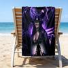 Moonlit Graveyard Undertaker Beach Towel - Soft, Absorbent Microfiber, Lightweight, Ideal for The Beach, Parties, Travel, Camping fan gifts