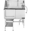 201 Stainless Steel Dog Bathing Machine with Left Door Grooming Tub for Bathroom Use for Cats Small Animals