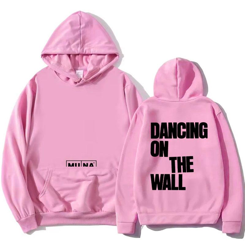 MUNA Dancing on The Wall Hoodies Long Sleeve Hooded Sweatshirt Unisex Streetwear Pop Band Design Pullovers Female Clothing
