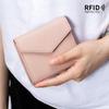 New Wallet Three-fold Women's Multi-card Position Card Bag RFID Cowhide Ultra-thin Short Clutch Bag Large Capacity