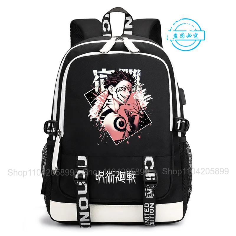 Рюкзак Jujutsu Kaisen Аниме Сатору Косплей Mochila Большая Вместимость Студенческий Мальчики Школьная Сумка Мультяшный Ноутбук Путешествия Rucksack Подарок