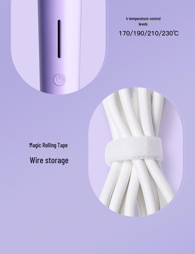 32mm Automatic Curling Iron: Gentle on Hair, Creates Big Waves, Ideal for Home Use, Orange