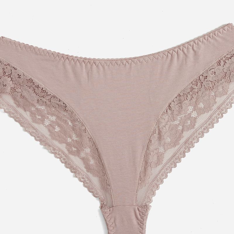Женские однотонные кружевные трусы из чистого хлопка, большой размер L-5XL, женское сексуальное женское белье, трусики-стринги со средней посадкой
