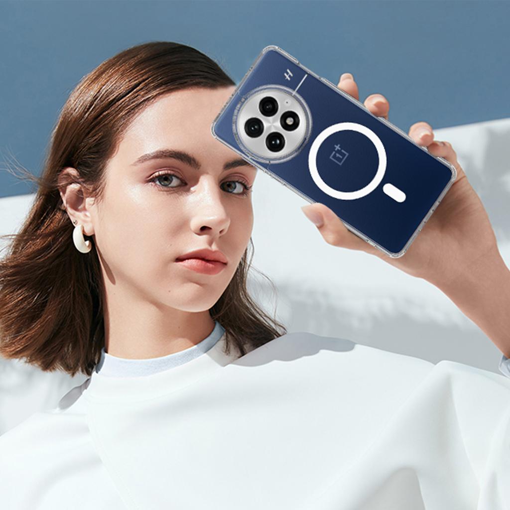 For OnePlus 13 Clear Phone Case Compatible with MagSafe TPU+Acrylic Back Cover