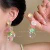 Серьги-пусеты с бахромой из круглых ракушек, стильные и простые, маленькие и свежие, с нишевым темпераментом, универсальные серьги, женские