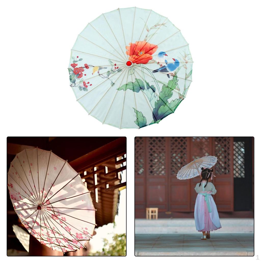 Зонт для китайского классического танца 32 дюйма, декор в стиле шинуазри, реквизит для фотосессии ручной работы