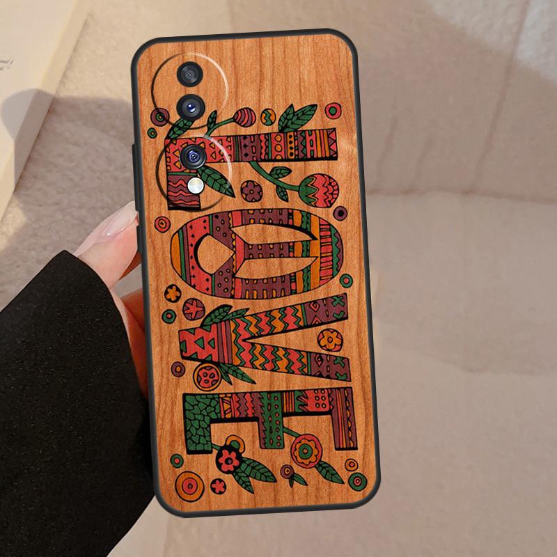 Wood Pattern For Honor 90 70 50 Lite Magic 5 Pro 8X 9X Phone Case For Honor X8a X9a X7a X6a X9 X7 X8 X9b