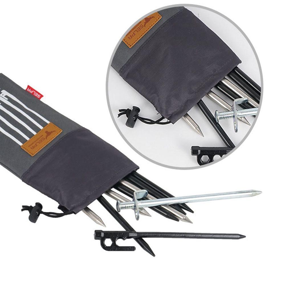 Сумка для хранения принадлежностей для путешествий на открытом воздухе, сумка для колышков и палаток, карман для гвоздей/колышков, чехол