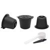 3 Piece Reusable Refillable Coffee Capsule Filters for  Nespresso with Spoon and Brush 20ML