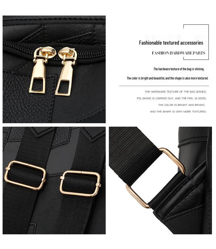 2024 Новая Мода Женский Ретро Рюкзак Большой Вместимости, Универсальная Повседневная и Простая Сумка на Одно Плечо