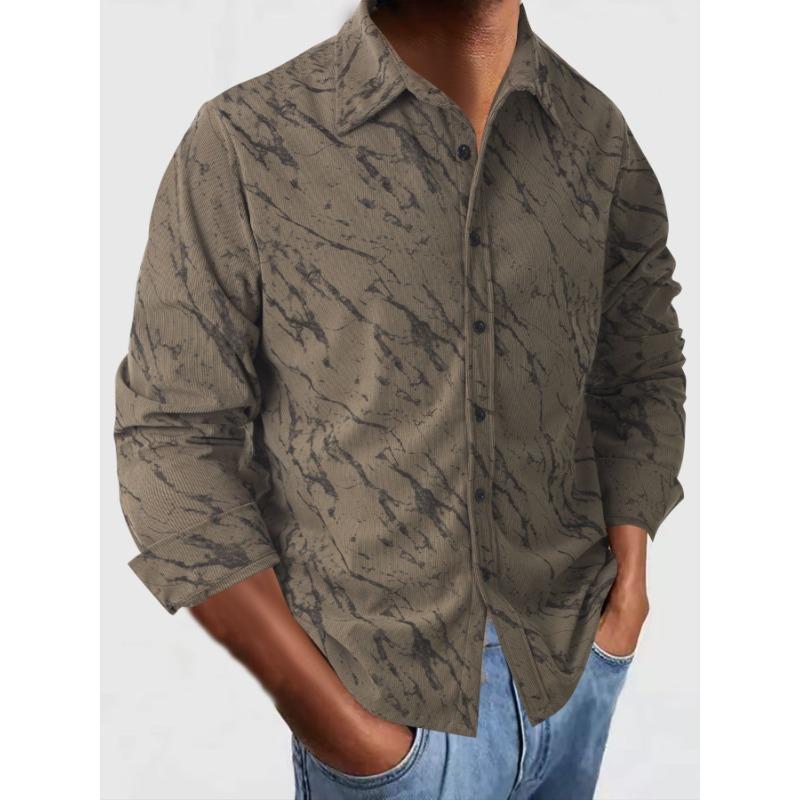 Мужской повседневный кардиган с узором в стиле ретро 2025 года, осень-зима