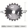 4" 110mmx20mm 40T Double Side Alloy Circular Saw Blade Wood Cutting Disc Multipurpose Woodworking Cutting Disc for Angle Grinder