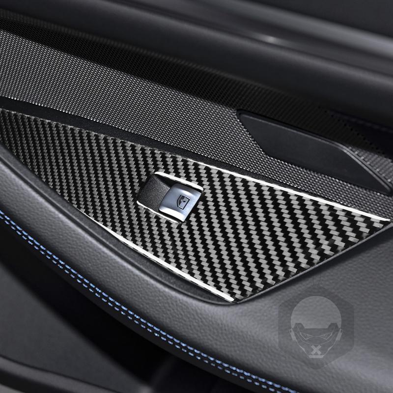 Carbon Fiber Car Accessories Window Lifting Modified Interior Trim Cover Sticker For BMW 4 Series 4 Door G22 G23 G26 -2025