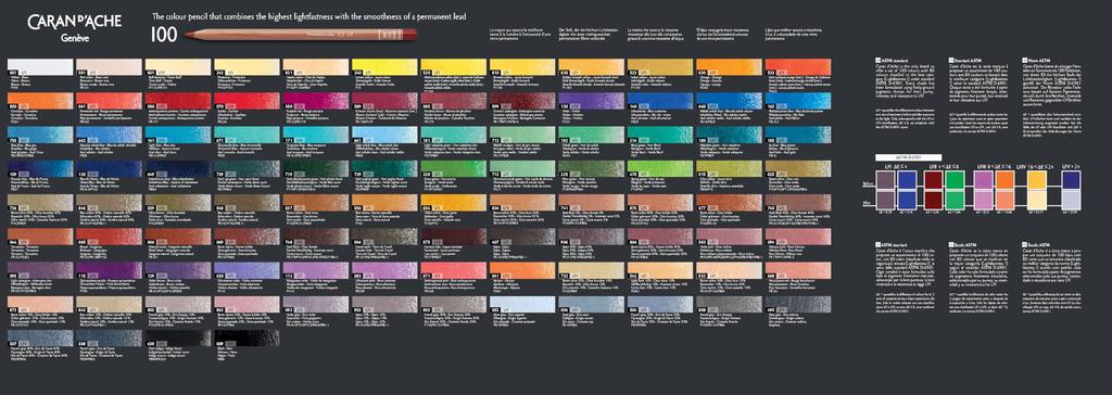 Karan Dash Luminance 6901 Colored Pencils Paper Box Oil-Based 720, 20-Color Set,