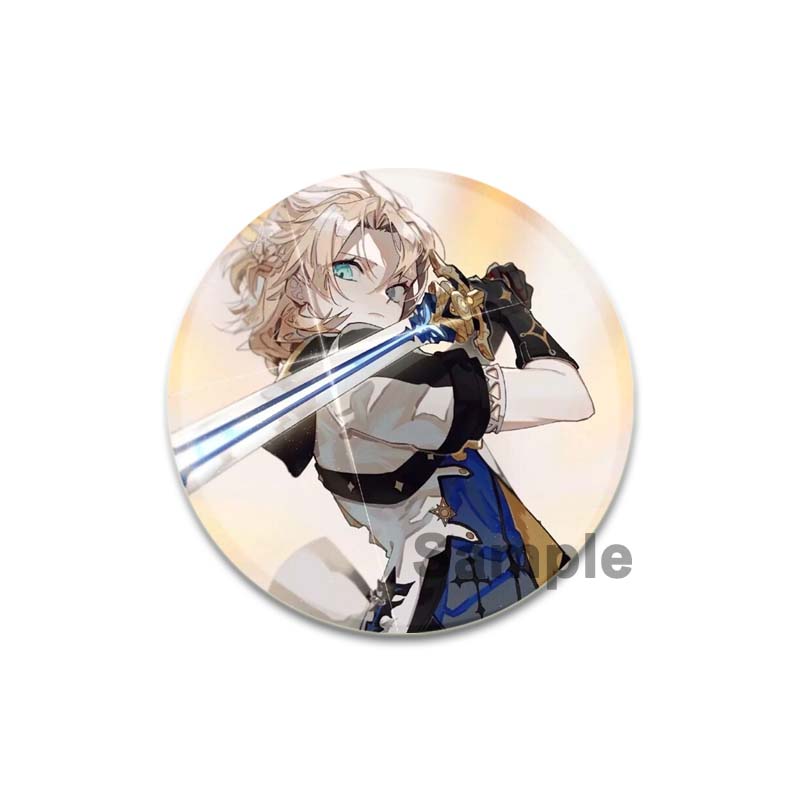 32/44/58 мм Genshin Impact Albedo Pin ручная работа брошь для одежды мультяшный косплей значок украшение на рюкзак ювелирные изделия подарок