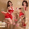 Рождественский наряд Сексуальное нижнее белье Маленькая грудь Большой флирт Сексуальное Чистое желание Униформа Халат Косплей одежда Женская пижама