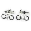 Kamakura Cufflinks Workshop White Bicycle Cufflinks Cf1297
