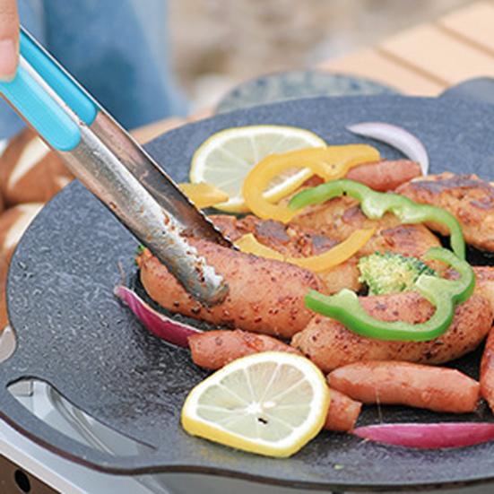 Barbecue Plate Non Stick Heat Resistance Wear-Resistant Smooth Surface Iron Picnic Barbecue Grill Pan Outdoor Supply