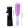 1/2pcs Detangling Comb with Water Spray Bottle Scalp Massage Hairbrush Not Knotted Anti-frizz Comb Hair Styling Kit Salon