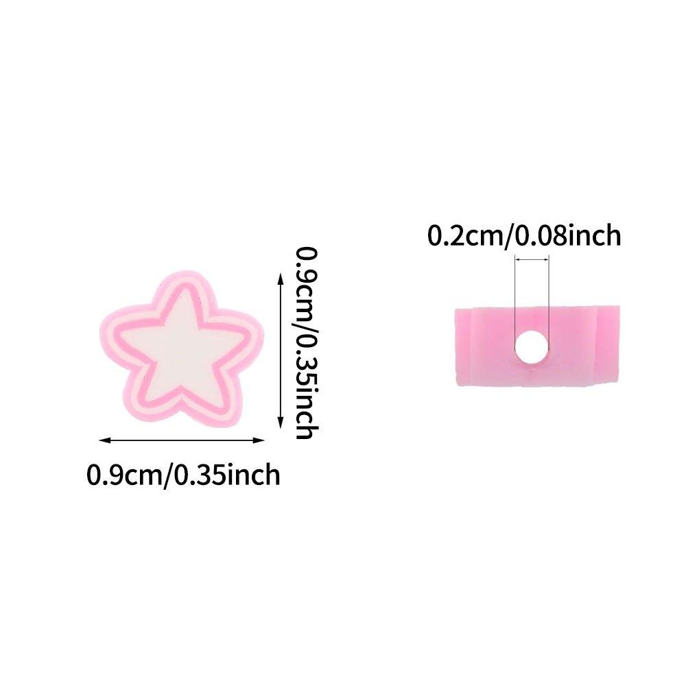 50/100/200 полимерный клей, свободные бусины в форме Сатурна, симпатичные разноцветные бусины, заколки для волос своими руками, ожерелья, браслеты, серьги-украшения