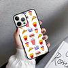 Чехол для телефона с рисунком картошки фри, бургера, пиццы для iPhone 17 Air 16 15 14 plus 11 12 13 pro max coque Shell Fundas