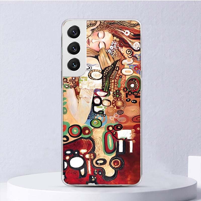 Мягкий чехол Kiss by Gustav Klimt для Samsung Galaxy S22 S21 Ultra S20 FE S10 Plus, чехол для телефона S9 S8 + S10E S7 Edge S6 Funda