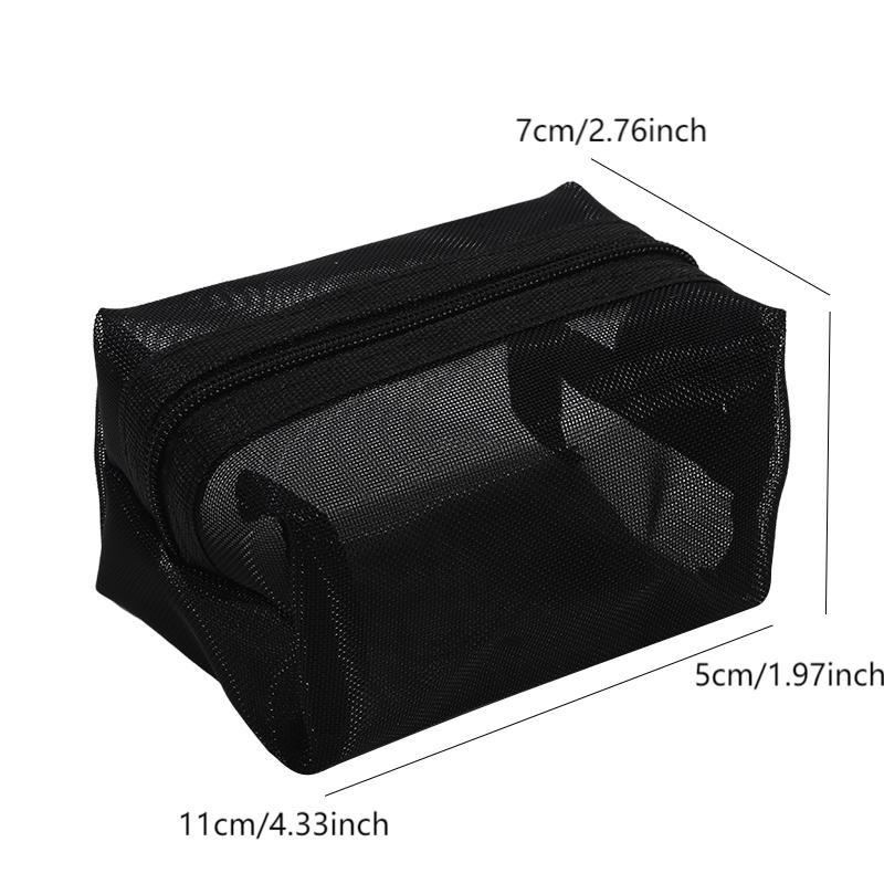 Mesh Storage Bag, Mini Portable Bag, Headphone Storage Bag, Data Cable Storage Box, Portable Lipstick Zipper Bag