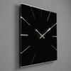 Black wall clock exact 30cm