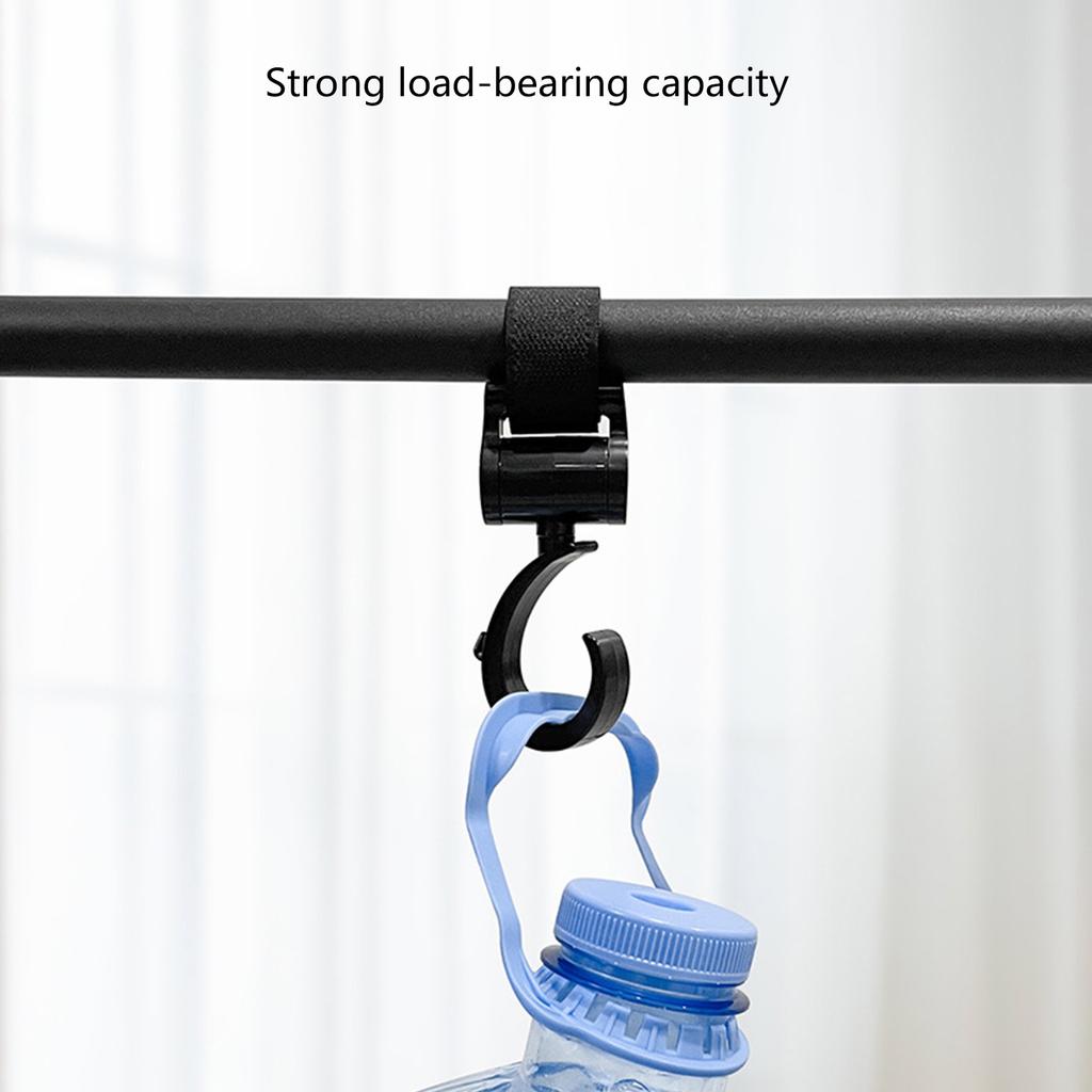Крючок для детской коляски, для подвешивания сумок с подгузниками, продуктов и многого другого, вращающийся на 360 градусов органайзер для детской тележки, вешалка для коляски, декор
