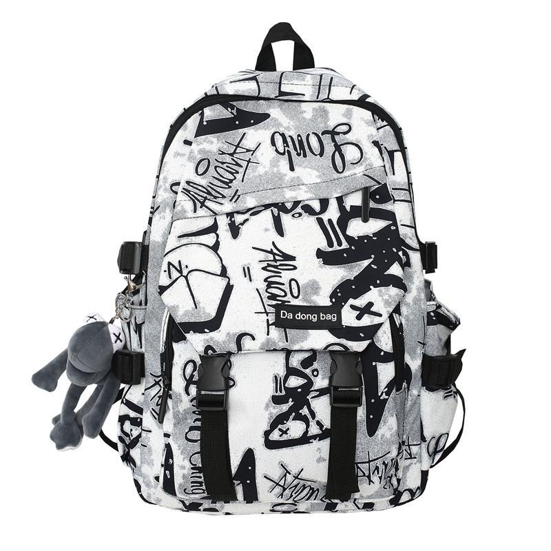 Middle High School Backpack for Teenage Boys Cool School Bag College Student Backpack Large Capacity Schoolbag for Boy Cute Doll