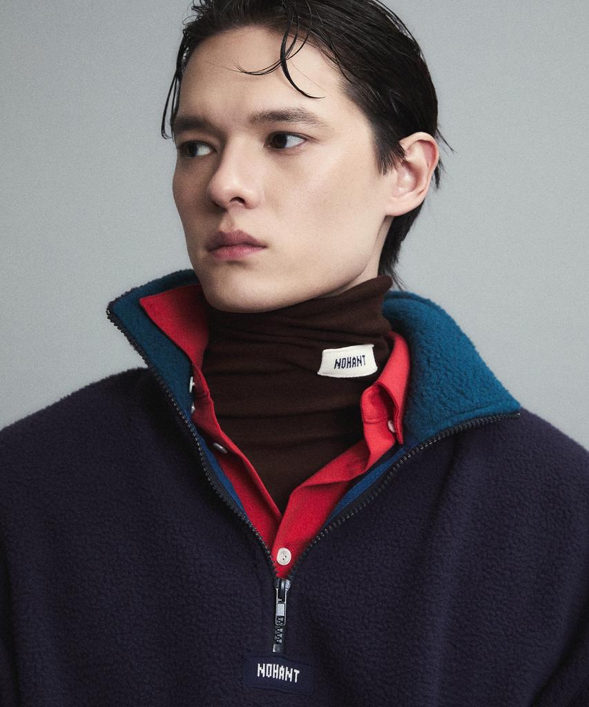 NOHANT Soft Turtleneck T-Shirt Brown