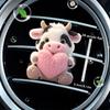 2D плоская корова зажим для вентиляции автомобиля декоративный диффузор (аромат не включен), декор салона автомобиля, клипса для ароматерапии, идеально подходит для праздничных подарков