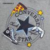 Converse Унисекс Детская флисовая толстовка с игривым принтом