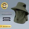 Водонепроницаемая шляпа от солнца с защитой от УФ-лучей для мужчин и женщин – Летняя шляпа для рыбалки и велоспорта с защитой лица и шеи