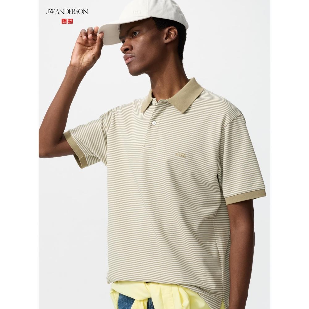 Uniqlo Рубашка поло с каймой Japan Dry Kanoko