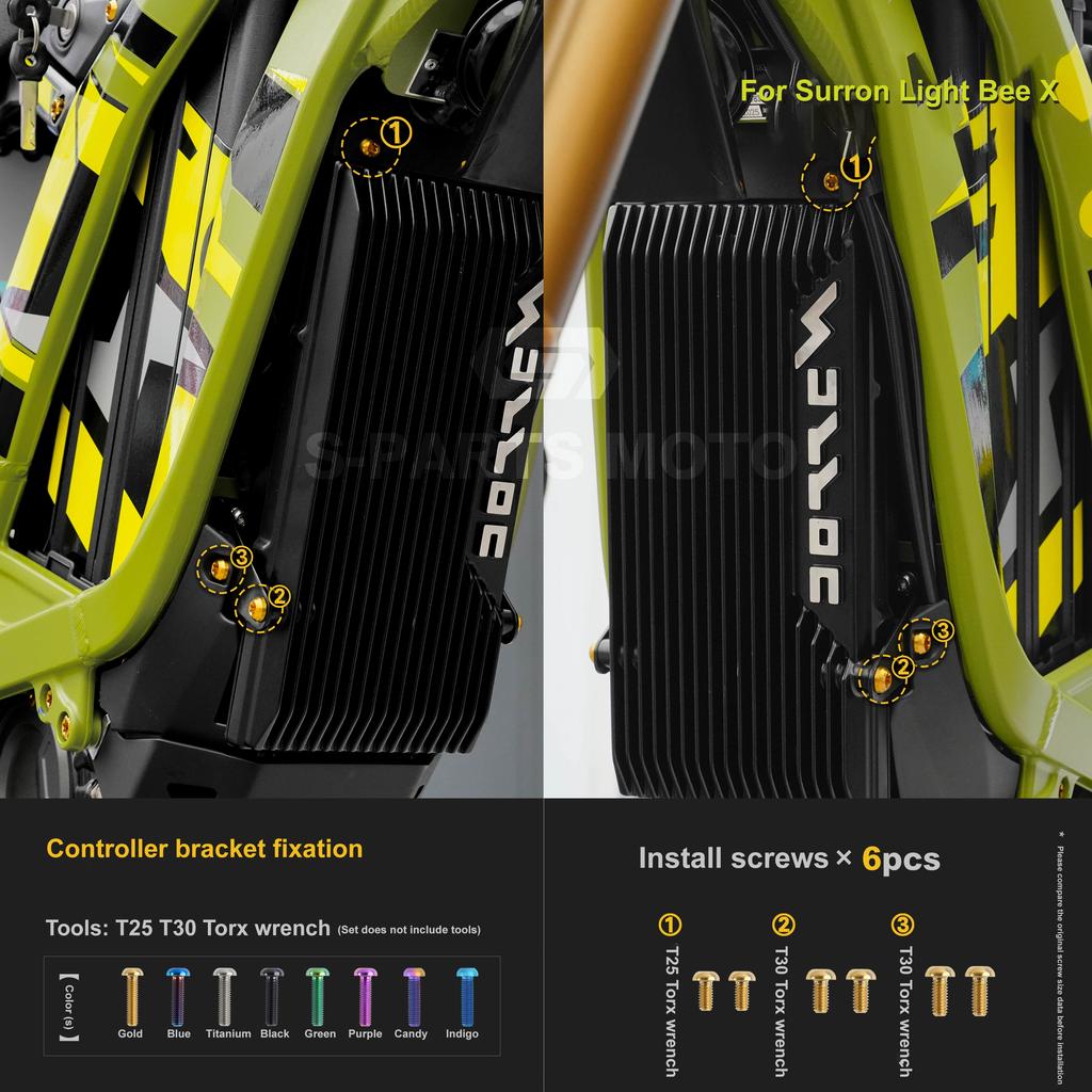 Motorcycle Refit For Surron Light Bee X 2025 model  titanium alloy Screw Complete vehicle