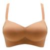 Korean Comics Seamless Push-Up Bra for Small Busts - Wireless, Thickened, and Large Fixed Cups