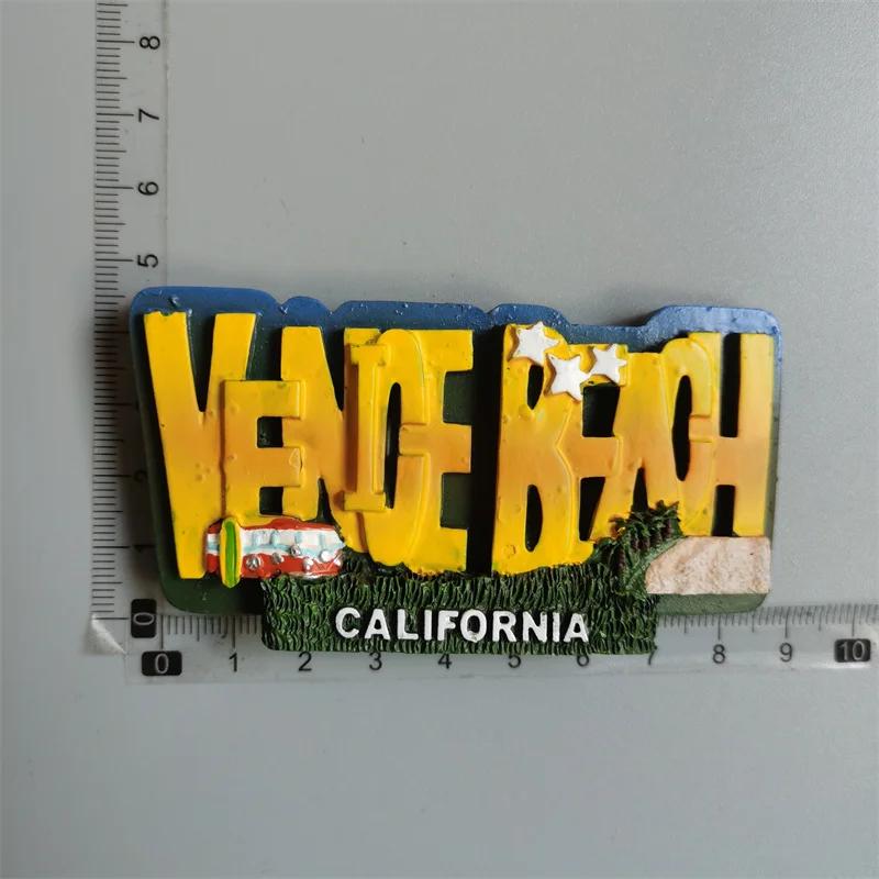 США Магниты на холодильник Туристические сувениры Бостон Аляска Нью-Йорк Чикаго Магнитные наклейки на холодильник Подарки для путешествий Украшения