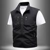 Plus Size Vest for Men's Middle-aged Outdoor Fishing Summer Camisole Casual Thin Workwear Vest