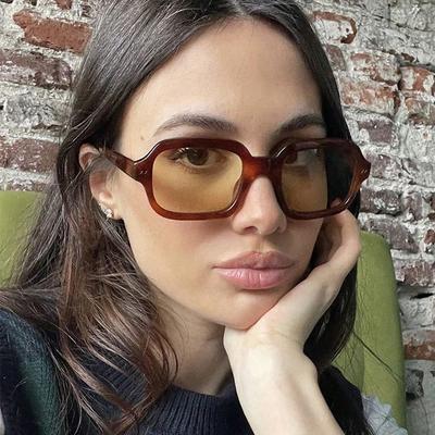 Новые Ретро Классические Квадратные Солнцезащитные Очки Для Женщин Мужчин Мода Люксовый Бренд Винтажные Солнцезащитные Очки Современные Женские Мужские Очки Uv400